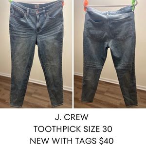 J. Crew Toothpick Denim